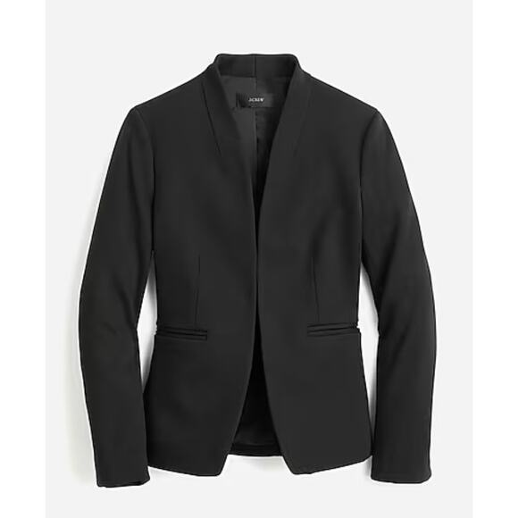 J. Crew Going-out Blazer in Stretch Twill Black Size 2 - Picture 1 of 9